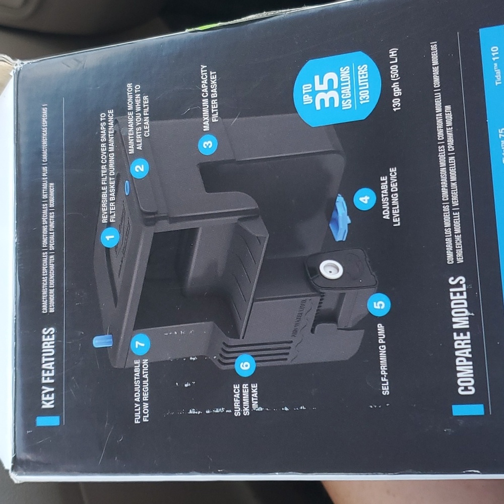 New Tidal 35 aquarium filter by SeaChem